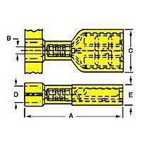 Molex 19003-0138 Quick Disconnect .187X.020 FEM FIQD V-0