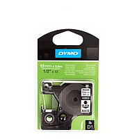 DYMO 63020696 D1 Flexible Nylon Black/White Tape (12mm x 3.5m)