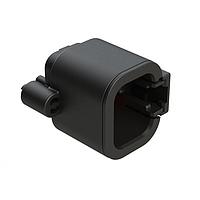 Amphenol SINE Systems ATP04-4P-BM04 Connectors 4 Position, PCB Receptacle, Pin, Board Mount, 180  Straight, Snap-Fit, Tin Contact Plated, Potting, Black