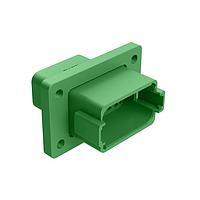 Amphenol SINE Systems AT04-12PC-CL03 Connectors 12 Pos Rcpt Fng Mnt Conn Pin Grn Key C