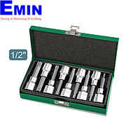 TOPTUL GAAD0906 Long Star Bit Socket Set (9pcs, 1/2")
