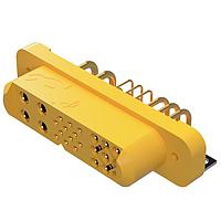 Amphenol Positronic GFSH435F47B/AA Connectors GFSH Series 25 Position Socket (Female) Solder Tail Mounting Bracket Power Connector