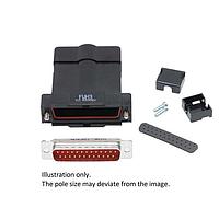 Molex / FCT 173114-0387 Standard EMI Backshell FCT Backshell CONN Kit BLK PLSTC Backshell D-Sub CONN 15 CKT