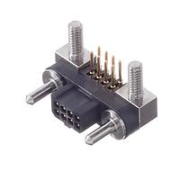 Amphenol Socapex MHDAS2M008YCE11 Connectors Micro HDAS 8 male right angle pc tail contacts8 position pin 1.27 mm 2 row right Angle