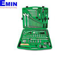 TOPTUL GCAI130T1 DR. Flank Socket Wrench Set (1/4"&1/2" 130 PCS 12PT)
