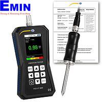 PCE VT 3800S-ICA Vibration Meter (0~399,9 m/s²; 0~399,9 mm/s; 0~3,9 mm; ISO Calibration Cert.)