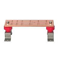 Wakefield Thermal SCGB-6KT Ground Bar Kits Ground Bar Kit, 24 Holes, Copper, Bare, 12" L, 4" W, 4" H, 0.25" Thickness