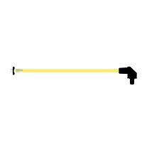 BIVAR SZR4-6.00-F5P54-4 Flexible Light Pipes with LEDs 6 Inch, Yellow Fiber, Clear Lens, IP54