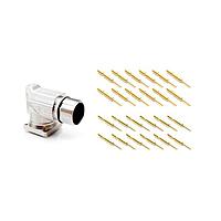 Amphenol SINE Systems MA7RAE1202-KIT Right Angle, Rotatable 12 Pos male pins Large flange