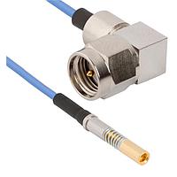 Amphenol SV Microwave MRSMA-047-S16DSMPS-060 RF Cable Assemblies SMA R/A M to SMPS (Size 16) 9   6"Cable
