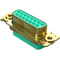 Amphenol Positronic RD50S0F00S Receptacle D-Sub Female Connector 50P Crimp Stainless Steel, Passivated Shell