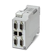 PHOENIX CONTACT 2702763 RS-232/422/485 to Ethernet GW DEVICE SERVER 2E/4DB9