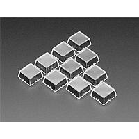 Adafruit 5662 Switch Bezels / Switch Caps Black Relegendable Plastic Keycaps for MX Compatible Switches - 10 pack