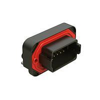 Amphenol SINE Systems AT13-12PB-BM02 Connectors RA Flng Mnt PCB Rcpt 12POS Blk Gld Cont B