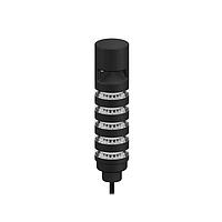 Banner Engineering TL50PBL5AOSIQP Tower Lights TL50 Pro Tower Light with Sealed Omnidirectional Audible w/ intensity Adjust, Beacon Black Housing: 5 Lighted Segments; Voltage: 10-30 V dc; Environ. Rating: IP67; Colors: Multicolor; 150 mm (6 in) 8-pin M12 PVC Pigtail QD