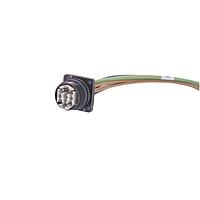 HARTING 33503998141010 Harting Han F+B 4/4 Hybrid with Ethernet Single Ended Cable Assembly, Female Angled Housing Side, PUR, 1.0mm