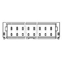 AMP Connectors - TE Connectivity 1734709-5 Shrouded 5 POS HDR R/A 1.0mm