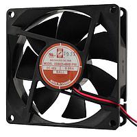 Orion Fans OD8025-12HBIP68 Axial DC Axial Fan, 80x80x25mm, 12VDC, 40CFM, 2.2W, 0.18A, 33dBA, Ball, Wire, IP68