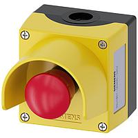 SIEMENS 3SU18010NA002AC2 Push Turn ENC PLASTIC,EMERG STOP TWIST-RELEASE,1NC