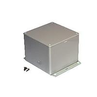 Hammond Manufacturing 1591VF2SGY Flanged Enclosure ABS w/Bottom Flange 4.7x4.7x3.5" Grey