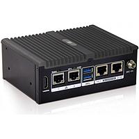 IEI Technology uIBX-250-BW-QGW-R10 Embedded Box Computers Fanless embedded system with Intel  Celeron  N3160 1.6 GHz (up to 2.24 GHz, quad core, TDP 6 W), 4 GB DDR3L pre-installed memory,12 V DC,with RS-232/422/485,USB 3.0, VGA/HDMI, dual Intel  PCIe GbE, with QTS-Gateway, RoHS