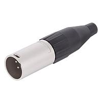 Amphenol Audio AC4M BULK Cable Connectors 4 Pole XLR Male Cable Connector Machined Contacts Nickel Finish