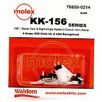 Molex 76650-0214 Connector Kits KK-156 Kit no ramp V & RA Hdr Rec 2Ckt