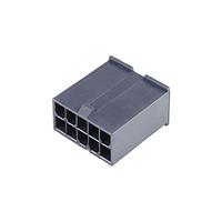 Molex 46993-1011 Plug Housing MiniFitJr Plg FH DR V-2 10Ckt Black