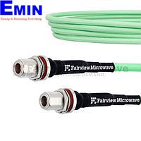 Fairview FMCA1282 Low Loss Test N Female Bulkhead to N Female Bulkhead Cable LL335i Coax and RoHS