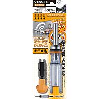Vessel TD-6808MG Ratchet Screwdriver (8 bits)