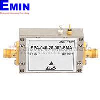 Fairview  SPA-040-26-002-SMA 26 dB Gain Block Amplifier Operating From 50 MHz to 4 GHz with 23 dBm P1dB and SMA