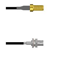 Amphenol Custom Cable Q-710040003120i RF Cable Assemblies SMA-SJ/BNC-SJB G174 120I