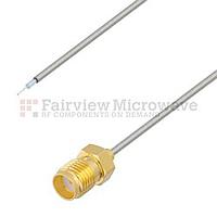 Fairviewmicrowave FMCA1186 Test Probe Pigtail SMA Female to Stripped Lead Cable .047 Coax and RoHS Compliant (FM-SR047CUTN Coax ; 6 GHz)