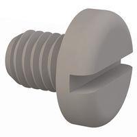 Essentra Components 011032P025 Pan Slotted Pan Slotted Screw, #10-32 Thread, 1/4 Lg