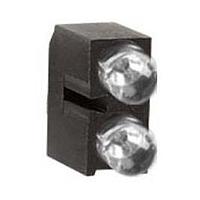 BIVAR H203CHD LED Circuit Board Indicators LED Assembly, Right Angle, 3mm LED, Bi-Level, 3 Station, HE Red, Diffused Lens.