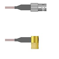 Amphenol Custom Cable Q-0B03V000H096i RF Cable Assemblies BNC-SJB/SMB-RP G142 96I