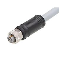 Molex 1205000301 Sensor Cables / Actuator Cables M12 Single-Ended Cordset 5 Poles  Female to Pigtail 16 AWG Gray 2.0m  Lngth