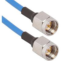 Amphenol SV Microwave 7029-2553 RF Cable Assemblies SMA M to SMA M C/A .085 Cable (OAL 12")