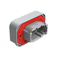 Amphenol SINE Systems ATM15-08PA-BM02 8-Way Str Flng Mnt PCB Rcp 8POS Gry Gld Cont A