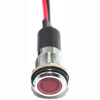 Mallory Sonalert FL1M-12FW-1-R24V Indicators LED RED 12MM NUT 24VAC/DC