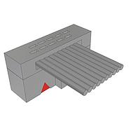 Samtec FFSD-05-S-04.00-01-N IDC Socket Cable .050" Low Profile Tiger Eye(TM) IDC Ribbon Cable Assembly