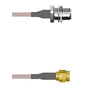 Amphenol Custom Cable Q-1T03B0005006i RF Cable Assemblies N-SJB/SMA-SP G316 6I