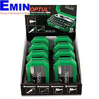 TOPTUL GACW3504S 8 SETS 1/4 inch Hex Drive Mini Ratchet Bit Set W/Display Box