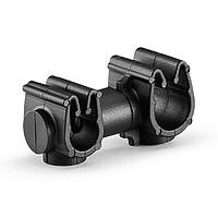 HellermannTyton 156-02281 MOC Clip to MOC Clip MOC Clip to MOC Clip, 5 mm, 6 mm, PA66HIRHSUV, Black, 2000/ctn