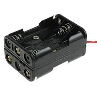 Eagle Plastic Devices 12BH463-GR Battery Clip 6 AAA CELLS W/6" LDS