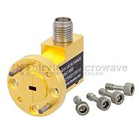 Fairview FMMT3000 Zero Biased Waveguide Detector WR-10 to SMA Female and Negative Video Out From 75 GHz to 100 GHz W Band, UG-387/U Round Cover Flange