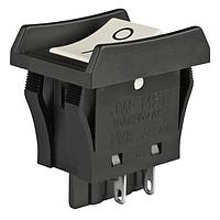 NKK Switches JWM21BB2A-A Rocker Switches DPST TV5 RTD IVR CAP BLK BODY&BARIR VERT
