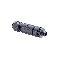 Amphenol LTW 8P-04BMMB-SL7001 Circular Metric Connectors M8 Circular Metric Connector, A Code, Plastic, 3A, 04 pins, Male Connector, Male Contact, Straight, Screw Thread, Screw-in, Field Installable, F4.5 - F6.5mm, IP67 Mated