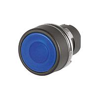 EAO 46-2234.11J0.000 Round Actuator, oe 22.3 mm, oe 29 mm, flush, illuminative, Blue, Plastic, transparent, round, Black, Plastic, Maintained, IP65, IK03