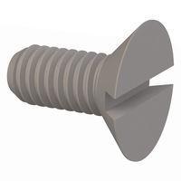 Essentra Components 50M035060H008 Slotted Countersunk 90 Slotted CSK Screw, M3.5 X .6 Thread, 8mm Lg